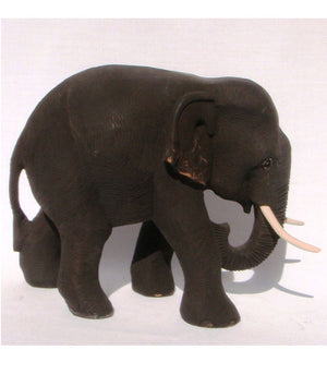 Teak Wooden Elephant 16cm long