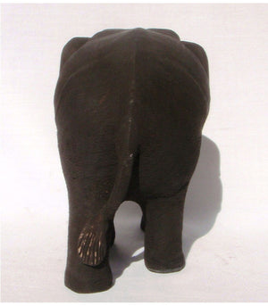 Teak Wooden Elephant 16cm long