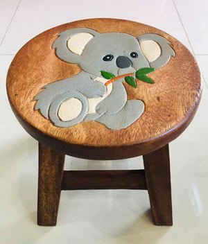 Wooden Kids Stool Koala