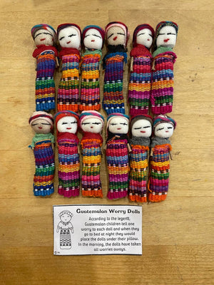 Worry Dolls from Guatemala 12 pack