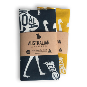 Australian Animals Tea Towel