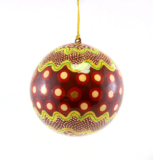 Lacquerware Christmas Ball Decoration RSA978
