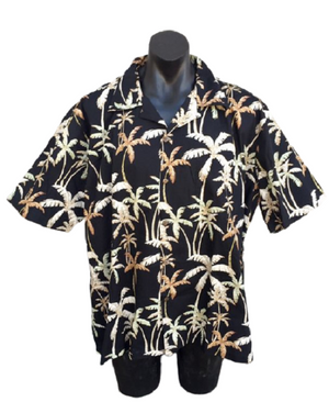 Vintage Hawaiian Fabric Man Shirt  4XL