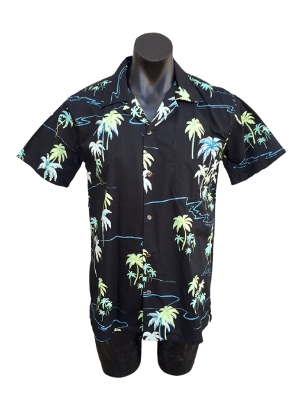 Vintage Hawaiian Fabric Man Shirt Small