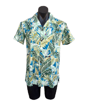 Vintage Hawaiian Fabric Shirt Small