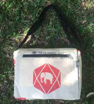 Elephant Brand Cement Diamond Messenger Bag