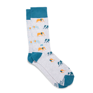 Conscious Steps Socks That Protect Grey
