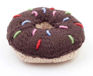 Pebble Knit Donut Rattle