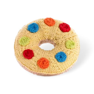 Pebble Knit Donut Rattle