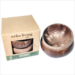 Coconut shell Bowls Large 2 Pack