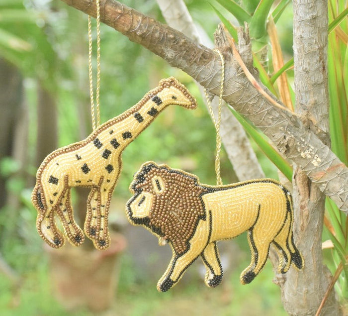 Giraffe or Lion Tree Decoration