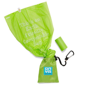 Dog Waste Disposable Bags with Carry Pouch