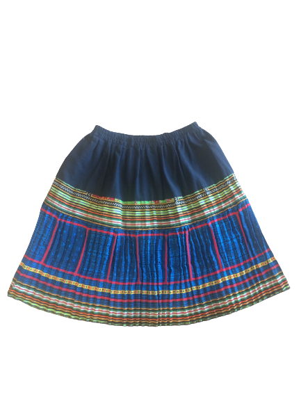 Hilltribe Vintage Fabric Skirt Blue