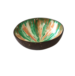 Coconut Bowl Painted Design