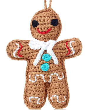 Pebble Gingerbread Man Tree Decoration