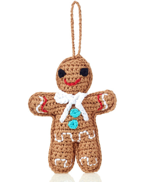 Pebble Gingerbread Man Tree Decoration