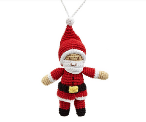 Pebble Santa Tree Decoration