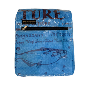Recycled Fish Feed Small Messenger Bag