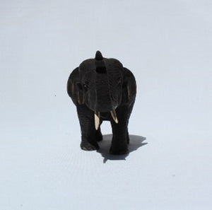 Teak Wooden Elephant Trunk Up 9cm tall