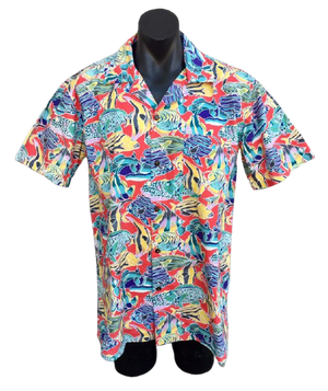 Vintage Hawaiian Fabric Shirt Extra Large